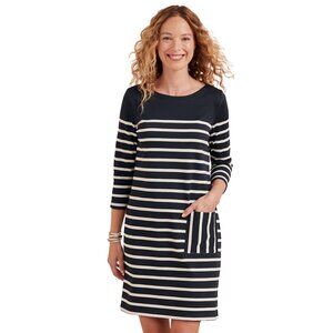 Garnet Hill Bijou Vintage Knit Stripe Dress Size XL